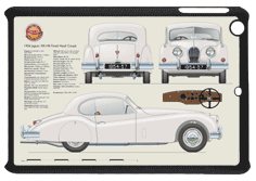 Jaguar XK140 Coupe (disc wheels) 1954-57 Small Tablet Covers